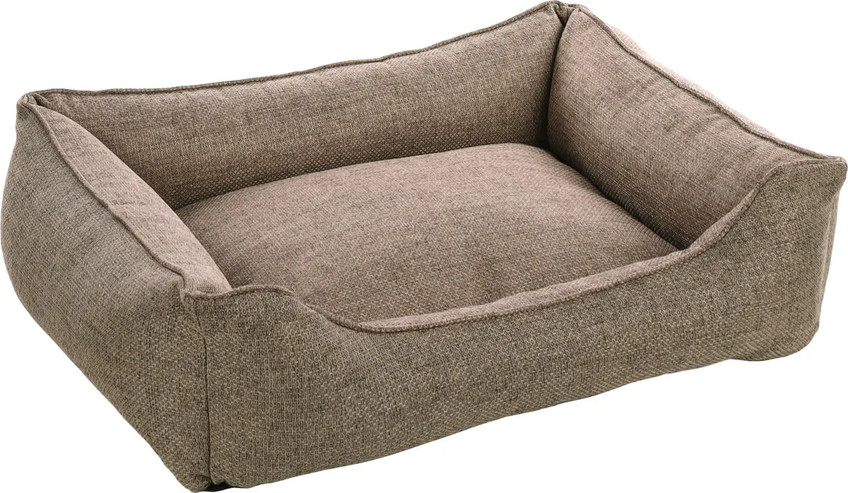 Flamingo Gini Hondenmand Rechthoekig Taupe 80x67x22cm