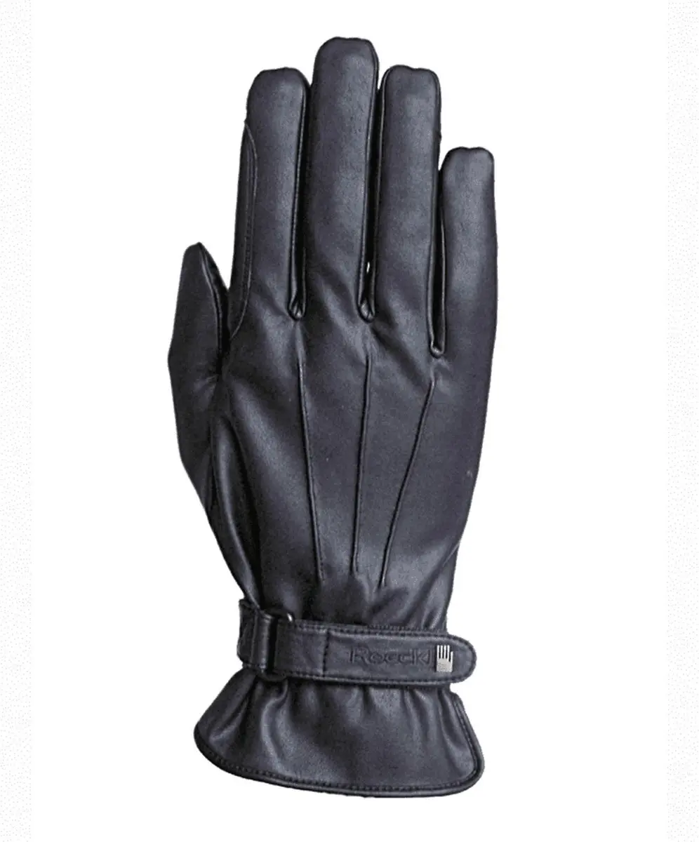 Handschoen Weymouth fleece Black - 8 | Paardrij handschoenen