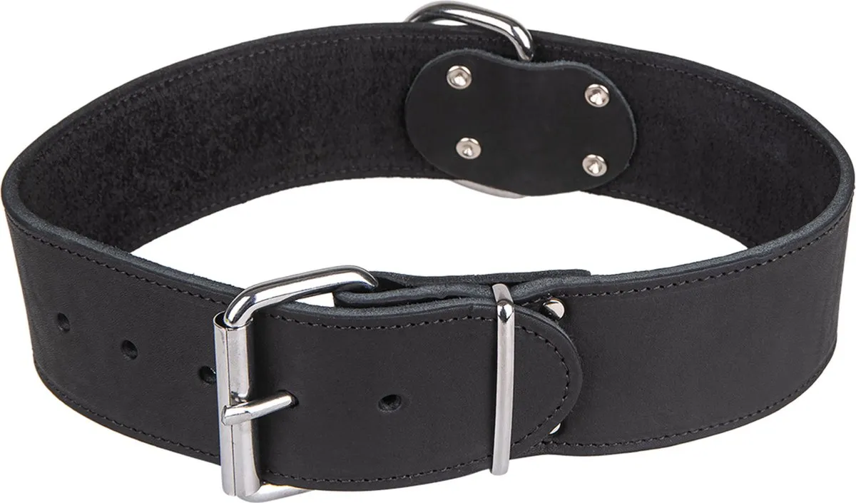 Flamingo Hondenhalsband Zacht Leer 37cm x 14mm