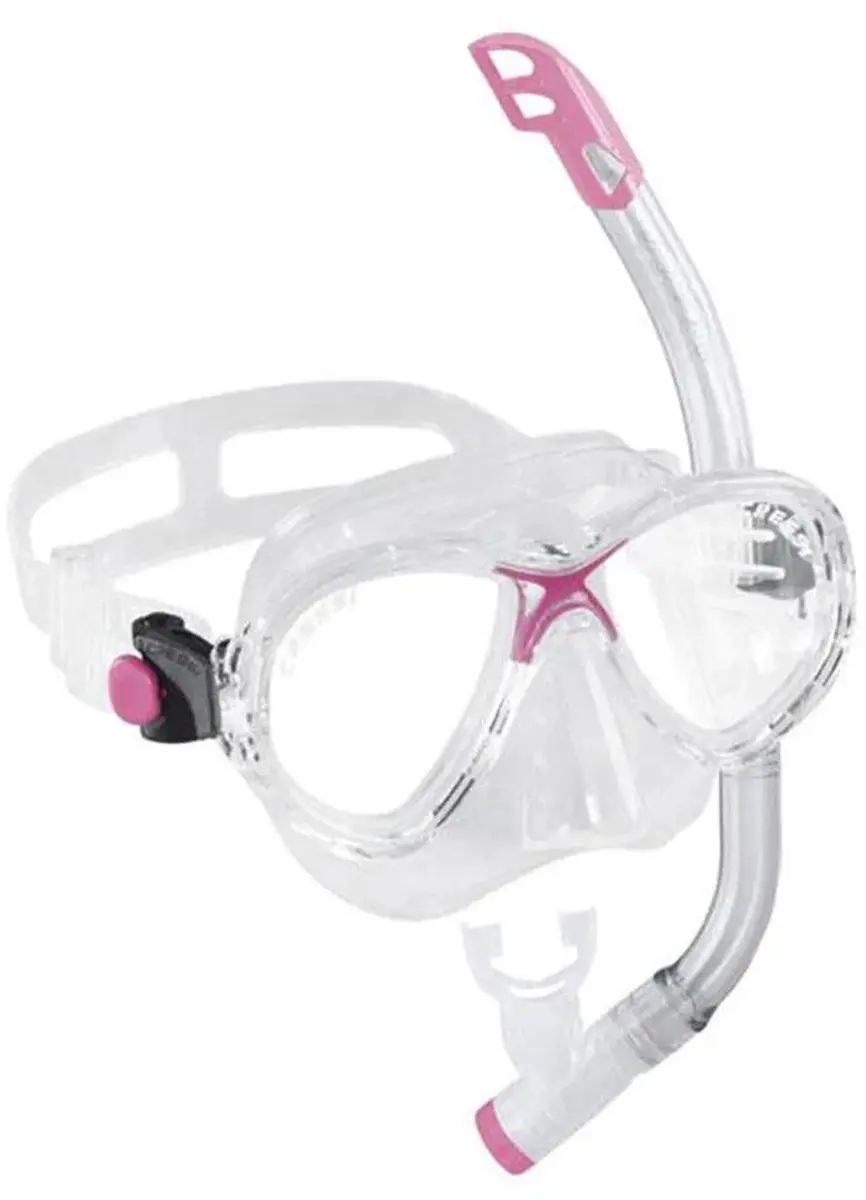 Cressi Marea VIP Junior Snorkelset - Clear/Pink - afbeelding 5 van 6
