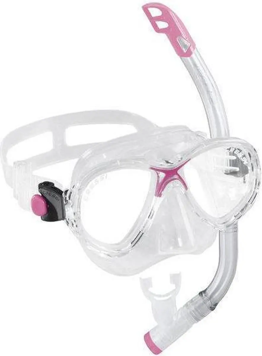 Cressi Marea VIP Junior Snorkelset - Clear/Pink - afbeelding 4 van 6