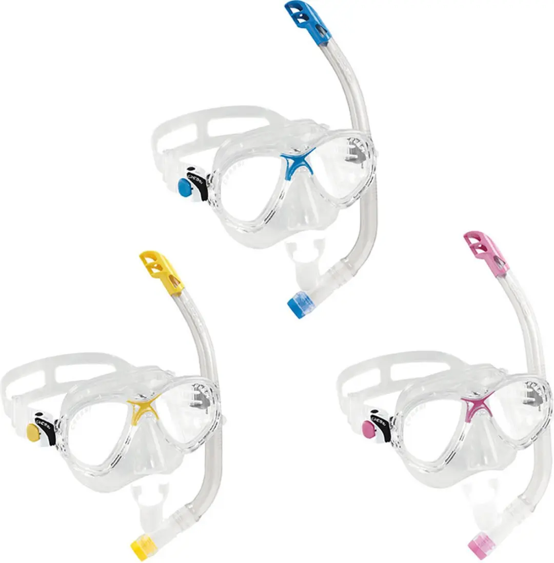 Cressi Marea VIP Junior Snorkelset - Clear/Pink - afbeelding 2 van 6