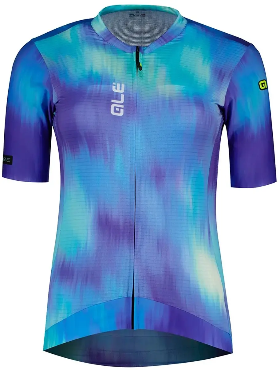 Ale Pr-e Argon Korte Mouw Wielertrui Blauw M Vrouw