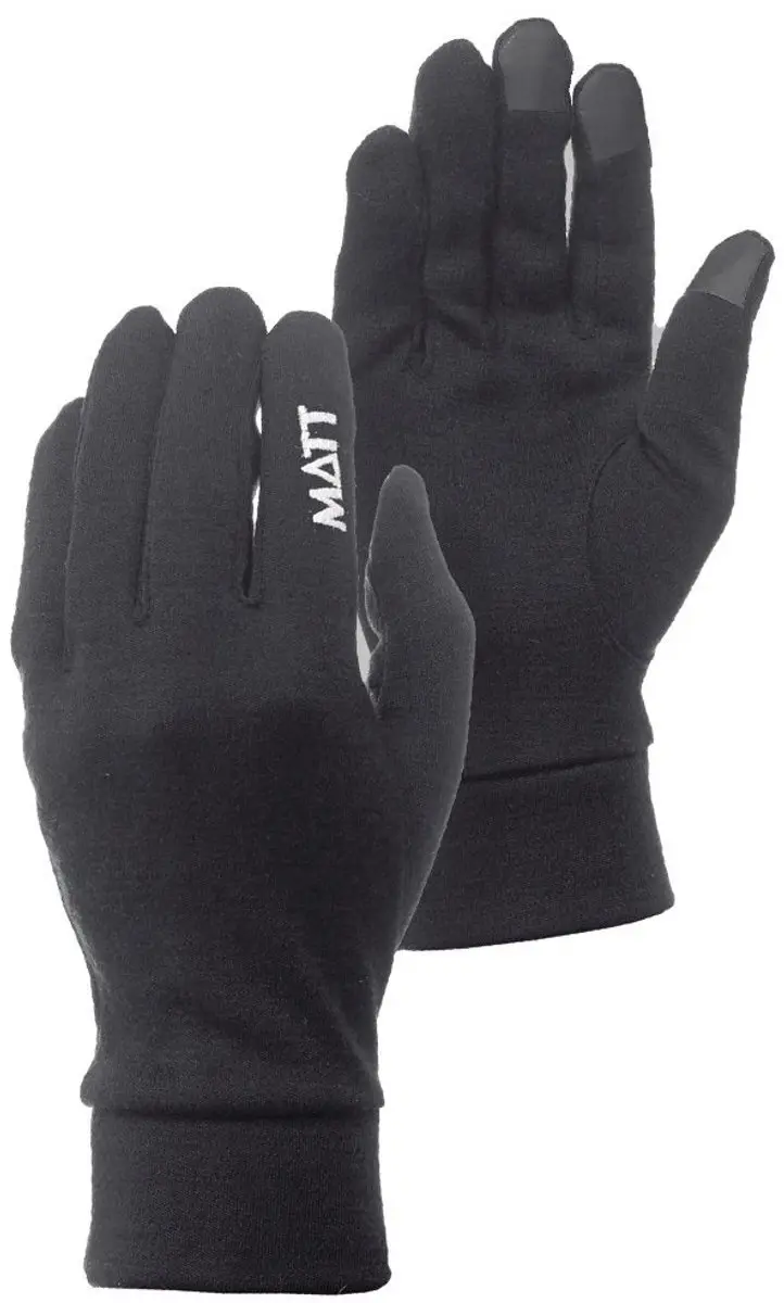 Matt Inner Merino Touch Handschoenen Zwart XL Man
