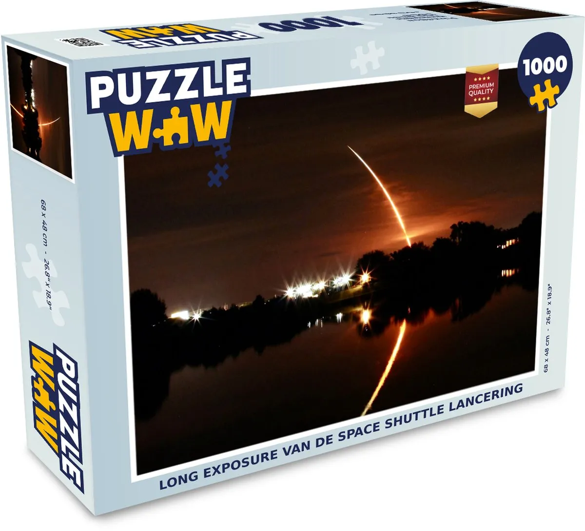 PuzzleWow Space Shuttle Lancering Legpuzzel 1000 Stuks