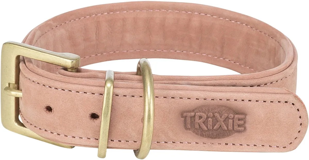 Trixie Halsband Pure Leer Roze XS 27-34cm