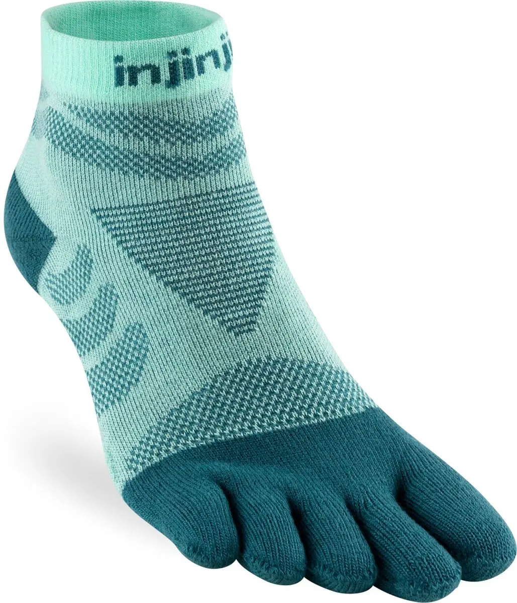 Injinji Ultra Run Mini-Crew Dames Teensokken - Glacier - afbeelding 2 van 3