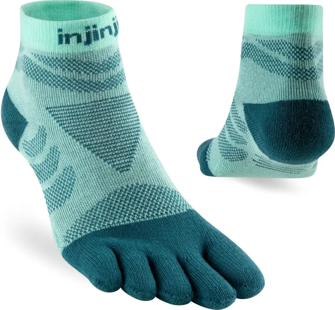 Injinji Ultra Run Mini-Crew Dames Teensokken - Glacier