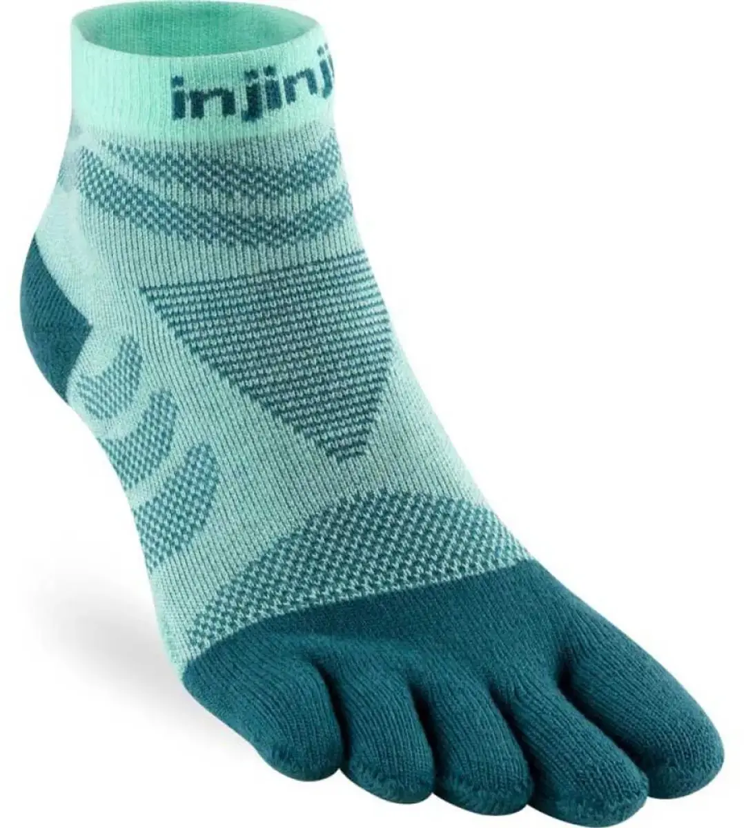 Injinji Ultra Run Mini-Crew Dames Teensokken - Glacier - afbeelding 3 van 3