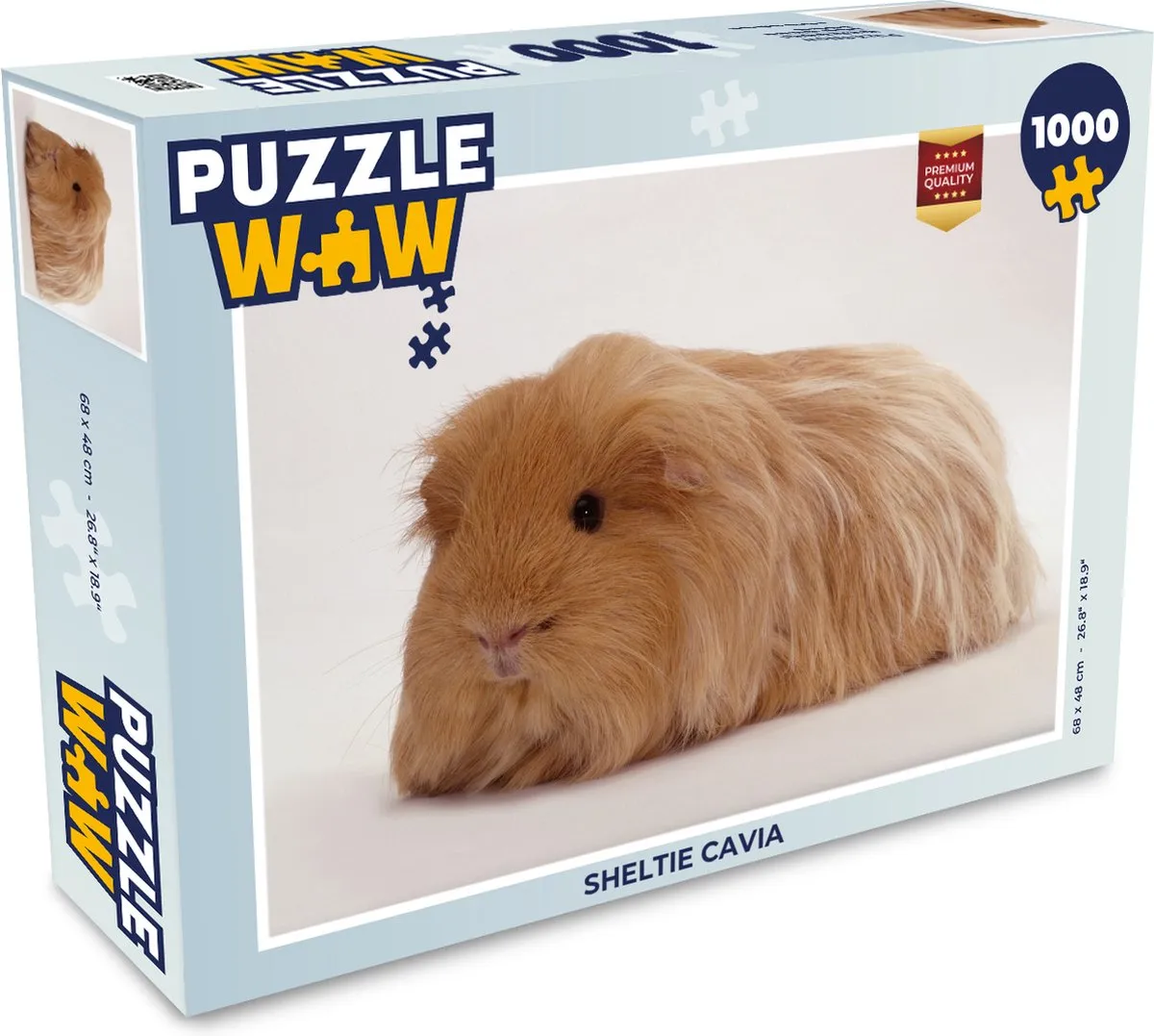 PuzzleWow Sheltie Cavia Legpuzzel 1000 Stuks