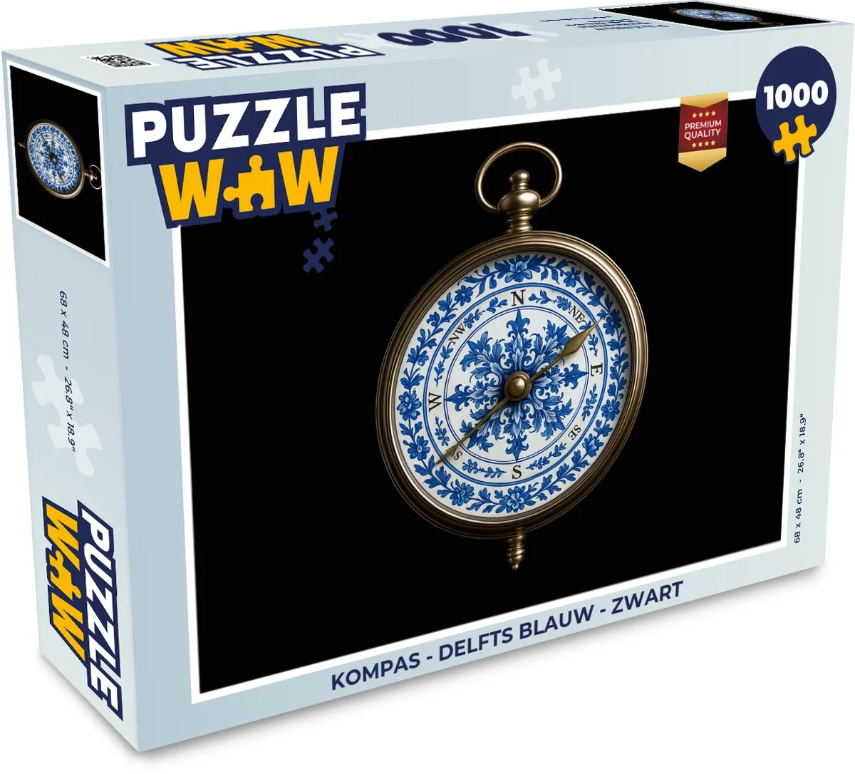 PuzzleWow Kompas Legpuzzel 1000 Stuks