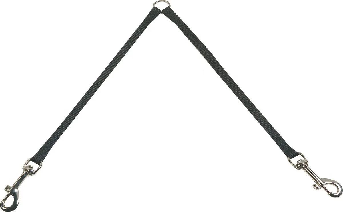 Flamingo Nylon Twin Lead 50cm 20mm - Zwart