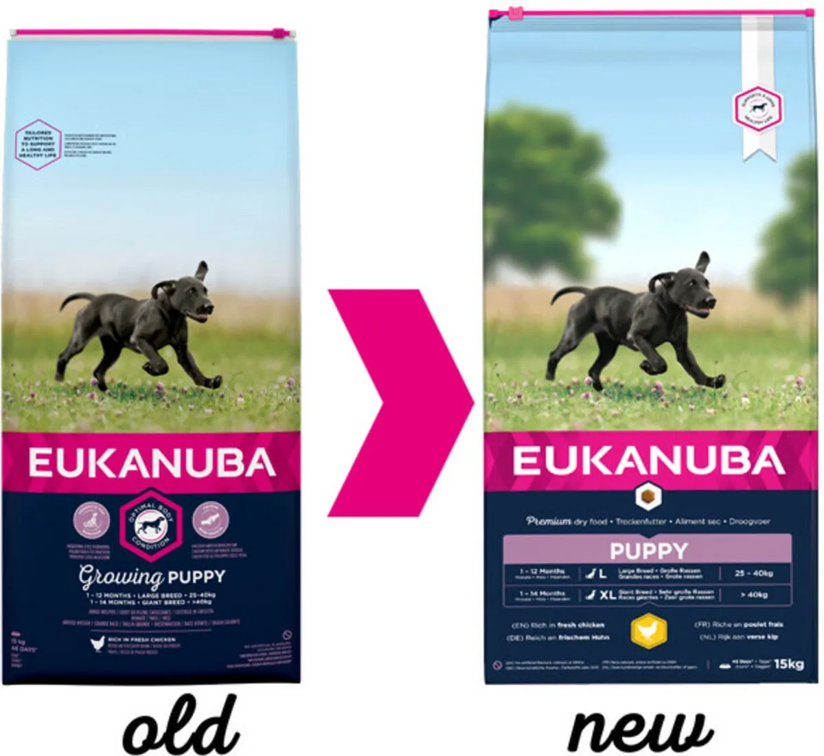 Eukanuba Growing Puppy Large Breed Kip - 15kg