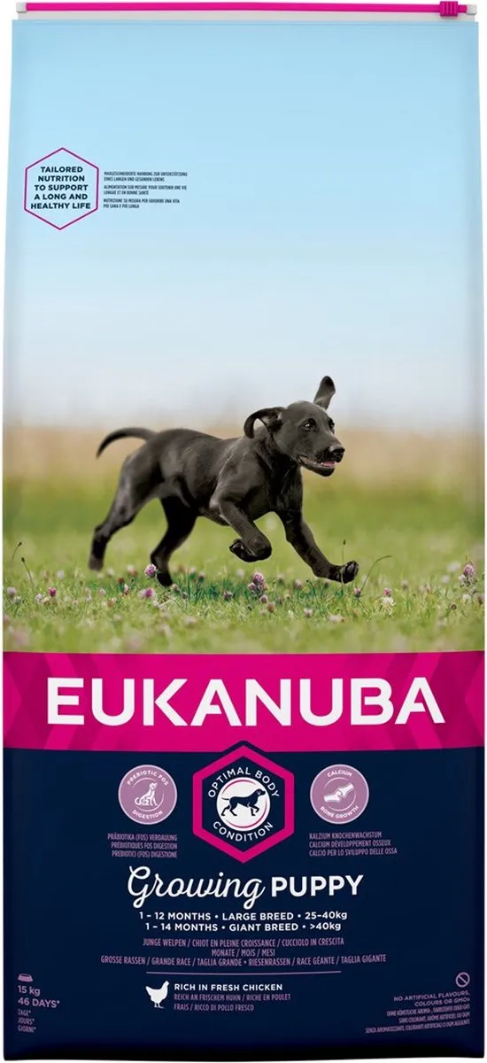 Eukanuba Growing Puppy Large Breed Kip - 15kg