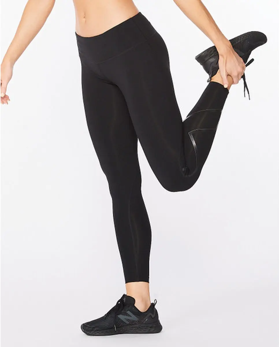 2XU Ignition Mid-Rise Compressie Tights Dames - Zwart/Grijs - afbeelding 6 van 6