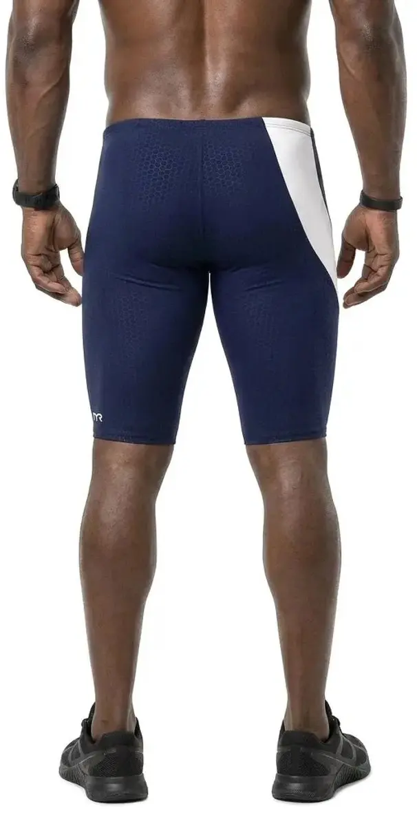 TYR Durafast Elite Hexa Jammer - Navy/White - 28 - afbeelding 3 van 6