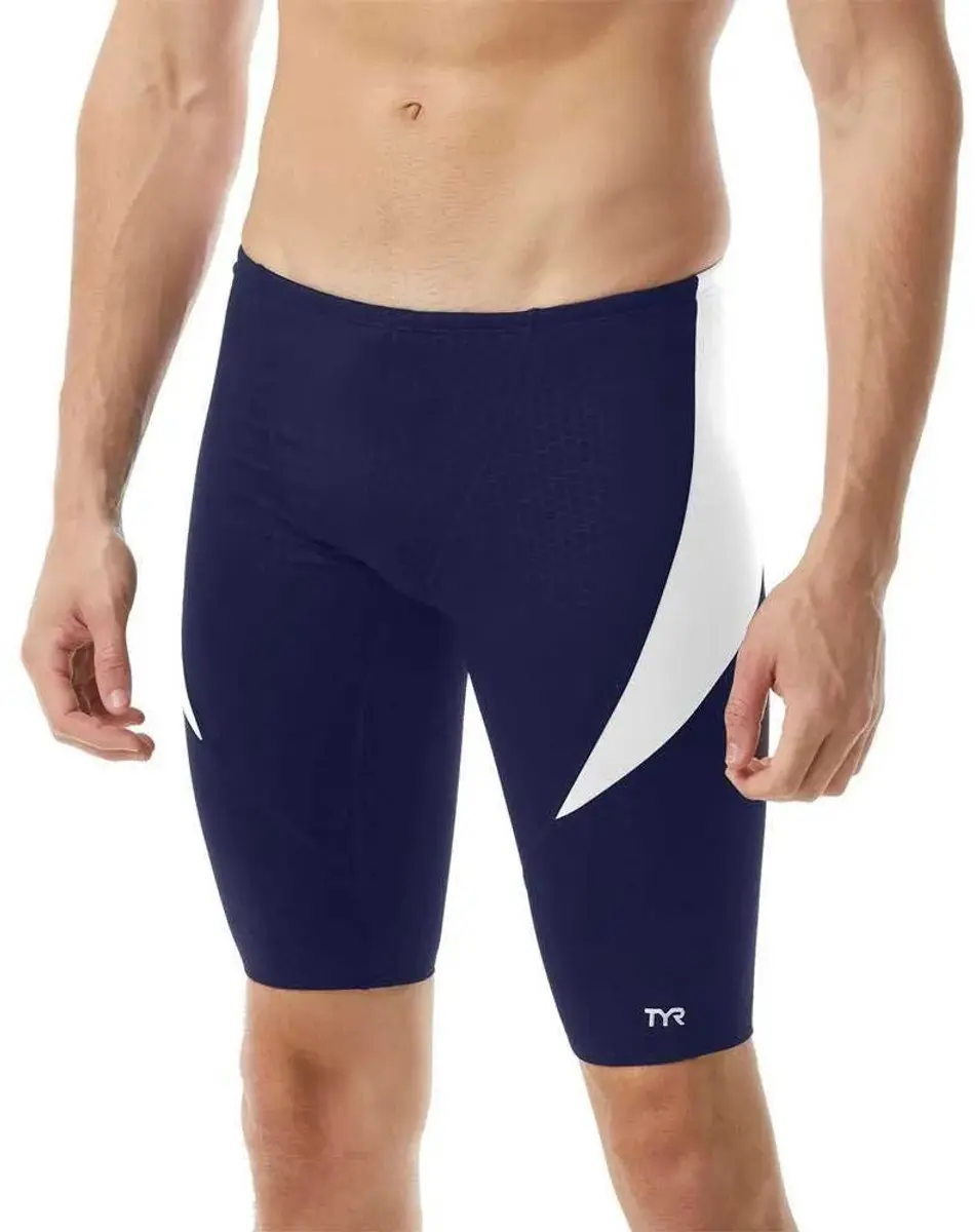 TYR Durafast Elite Hexa Jammer - Navy/White - 28 - afbeelding 4 van 6