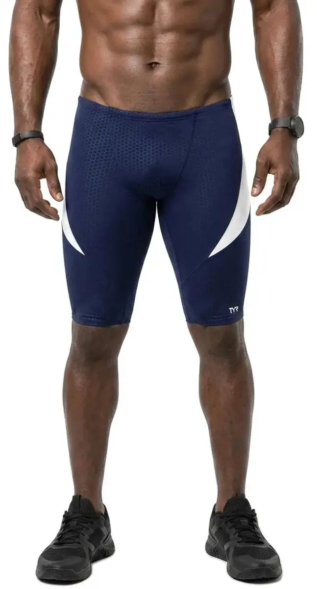 TYR Durafast Elite Hexa Jammer - Navy/White - 28 - afbeelding 5 van 6