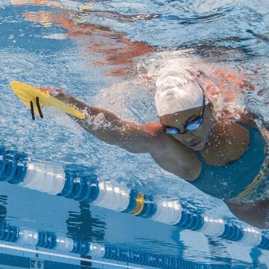 Finis Freestyler Handpeddels - Geel - afbeelding 5 van 6