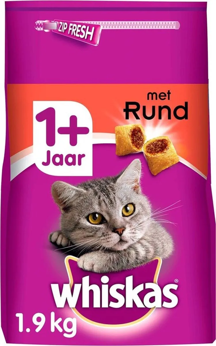 Whiskas Adult Rund Brokjes 1,9 kg