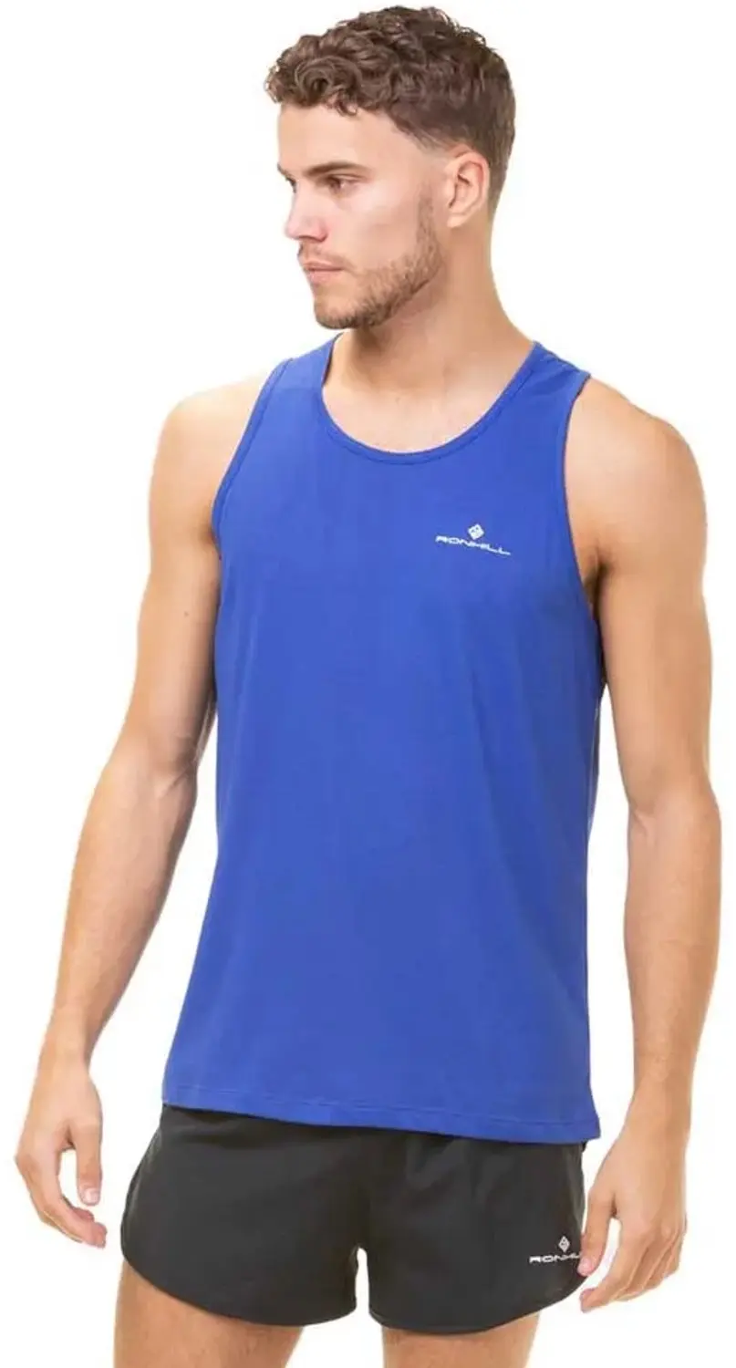 Ronhill Core Mouwloos T-shirt Blauw M Man