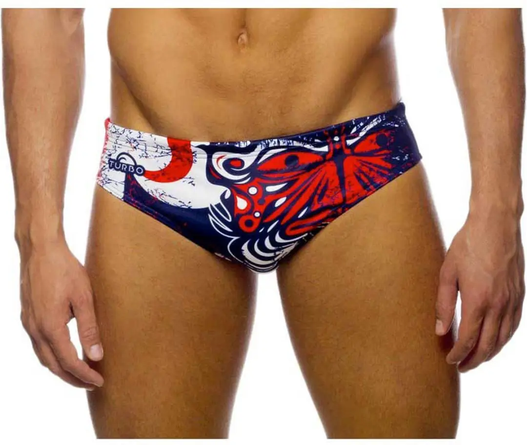 Turbo Maori Flags Zwemslip Rood 5XL Man