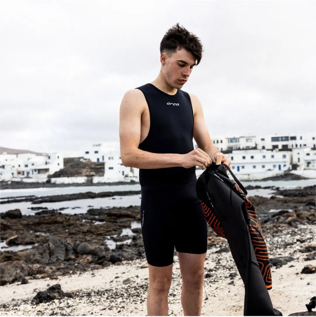 Orca Thermal Base Heren Trisuit Mouwloos - Zwart - afbeelding 6 van 6