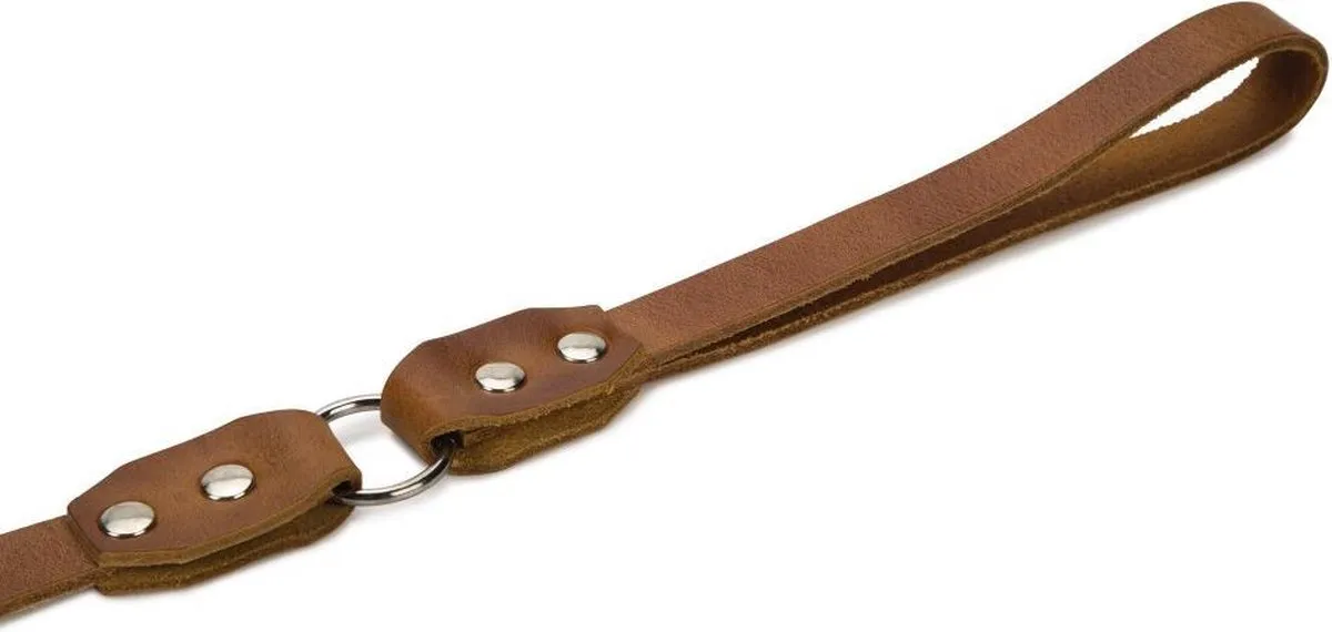 Beeztees Leren Looplijn Connex Cognac 100cm x 18mm - afbeelding 3 van 4