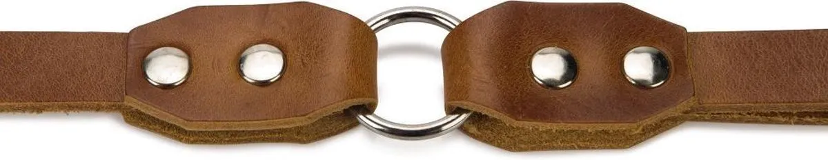 Beeztees Leren Looplijn Connex Cognac 100cm x 18mm - afbeelding 4 van 4