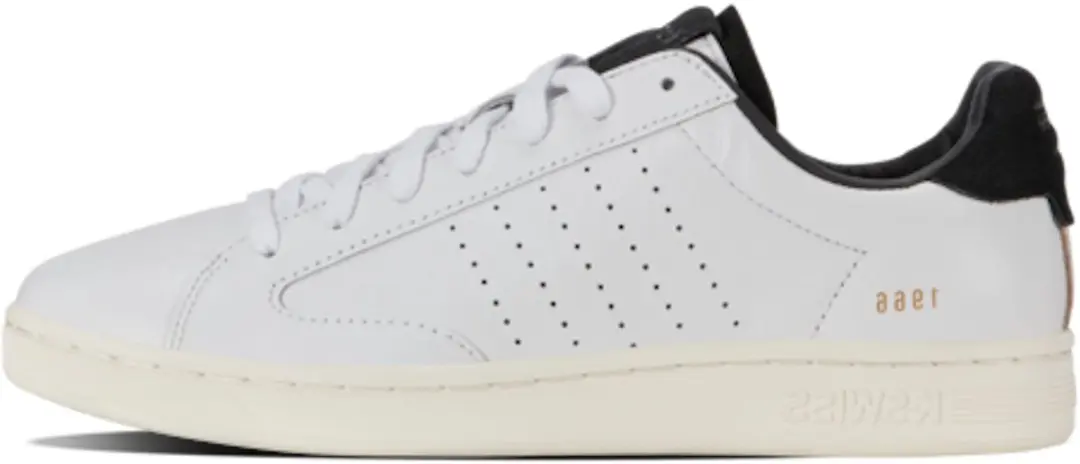 K-Swiss Lozan Klub Leren Sportschoenen - Wit/Zwart - afbeelding 5 van 6