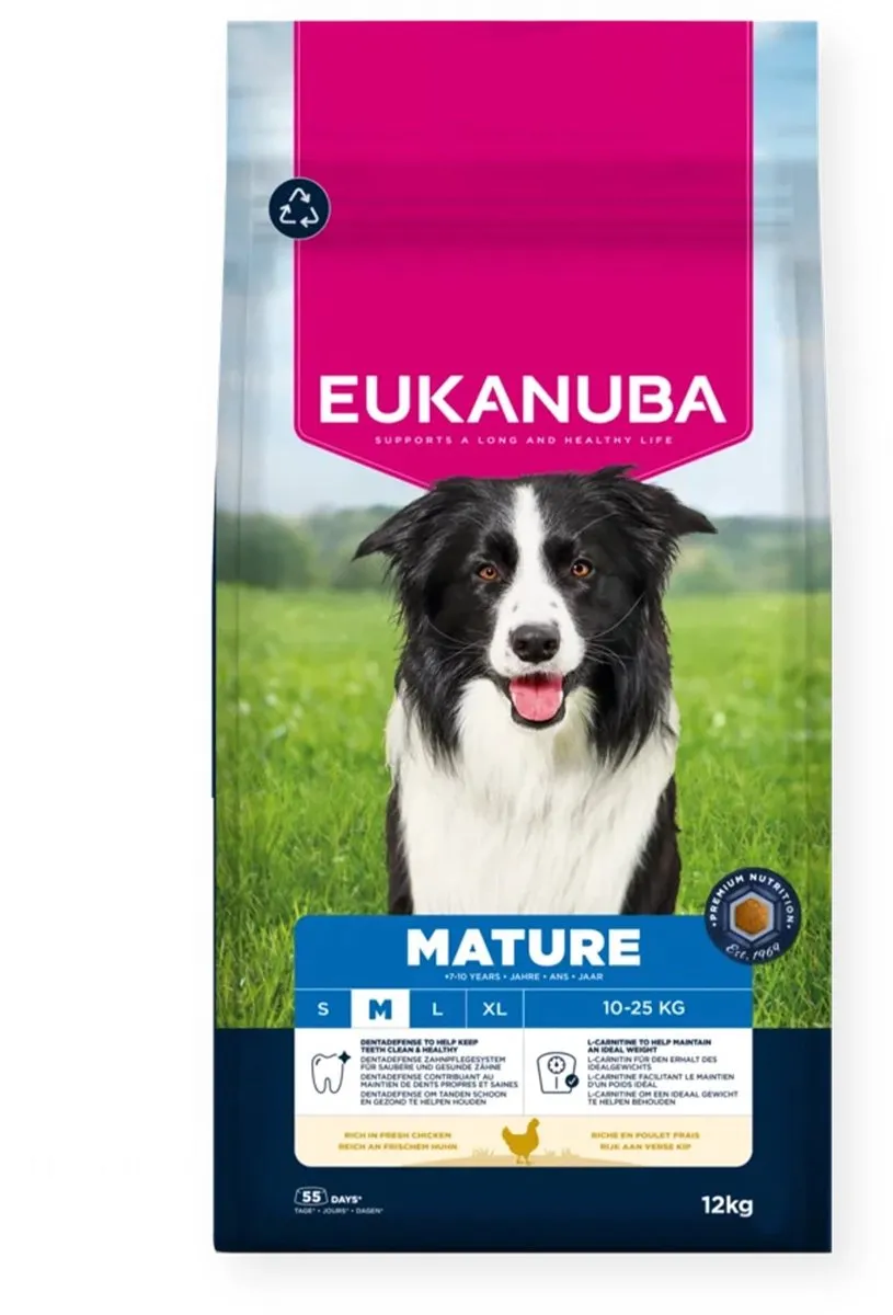 Eukanuba Mature Medium Breed Hondenbrokken 12kg