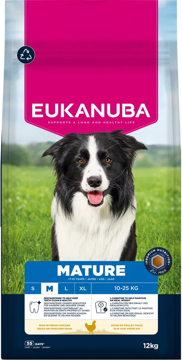 Eukanuba Mature Medium Breed Hondenbrokken 12kg