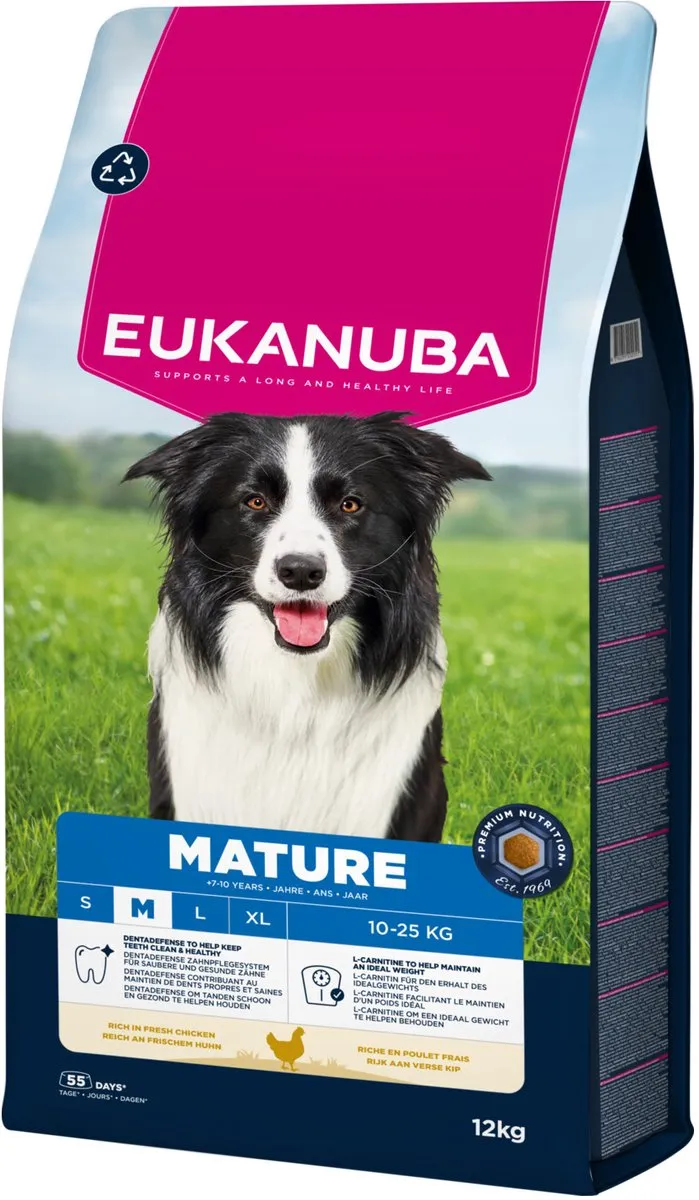 Eukanuba Mature Medium Breed Hondenbrokken 12kg