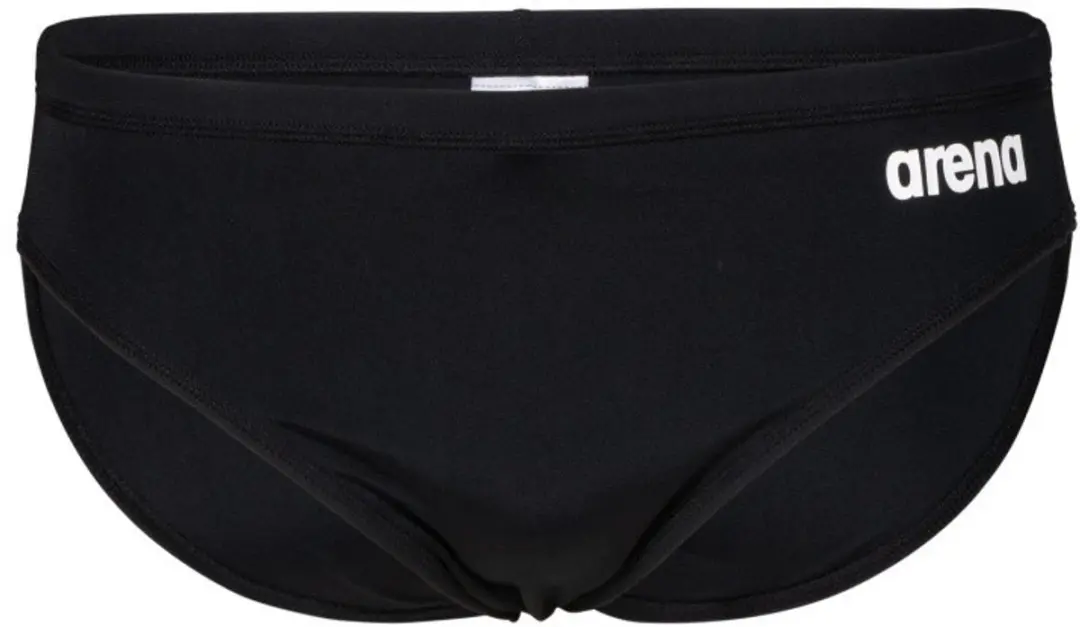 Arena M Team Swim Brief Solid - Zwart/Wit - afbeelding 6 van 6