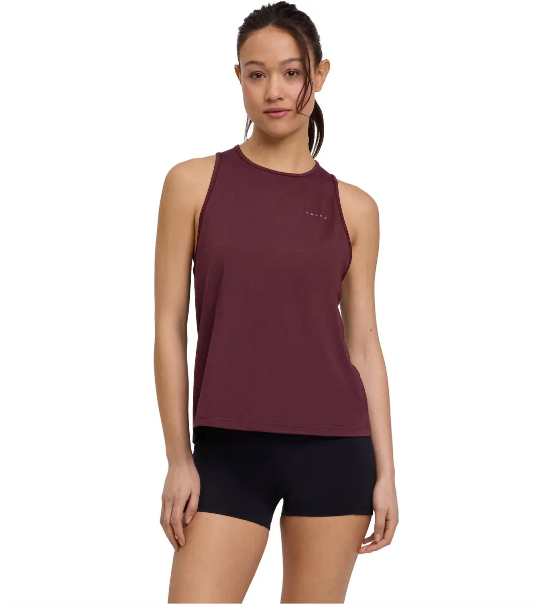 FALKE Training Perform Better Top vochtregulerend functioneel materiaal mouwloze shirt dames bruin - maat XS