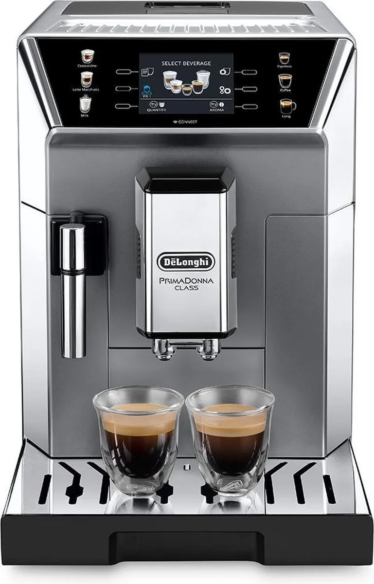 De'Longhi PrimaDonna ECAM 550.85.MS Espressomolen - 2L - 400g - Metallic