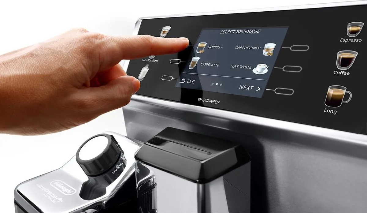 De'Longhi PrimaDonna ECAM 550.85.MS Espressomolen - 2L - 400g - Metallic