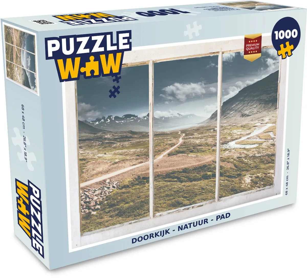 PuzzleWow Natuur Pad Legpuzzel 1000 Stuks