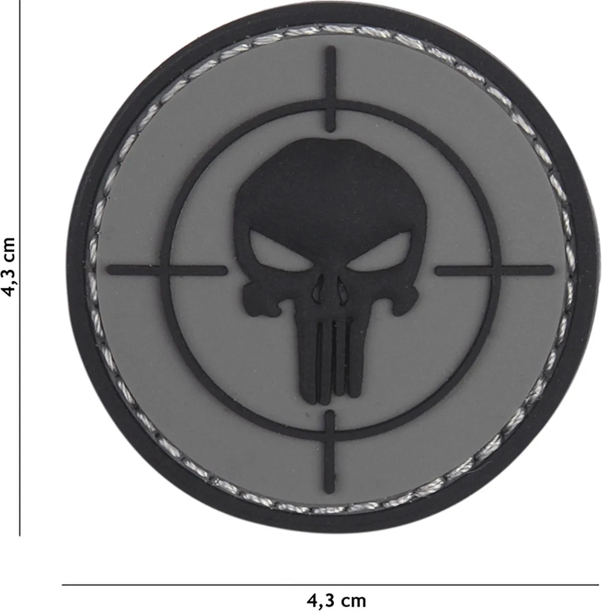 101 Inc Embleem 3D PVC Punisher Vizier
