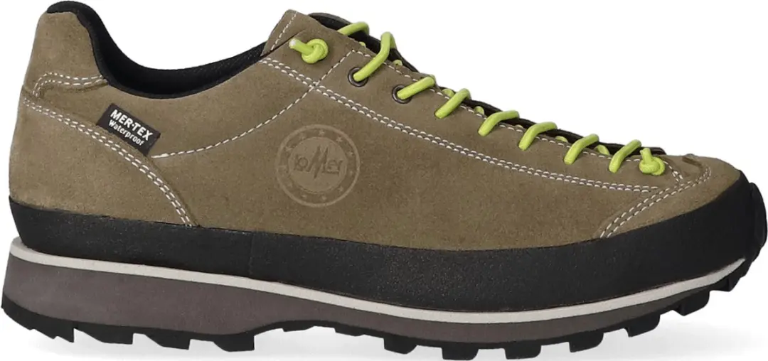 Lomer Bio Naturale Low MTX Wandelschoenen - Truffle/Lime - afbeelding 2 van 6
