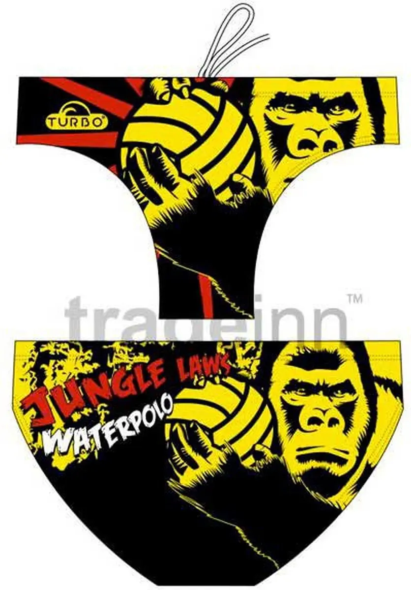 Turbo Jungle Laws Zwemslip Zwart M Man