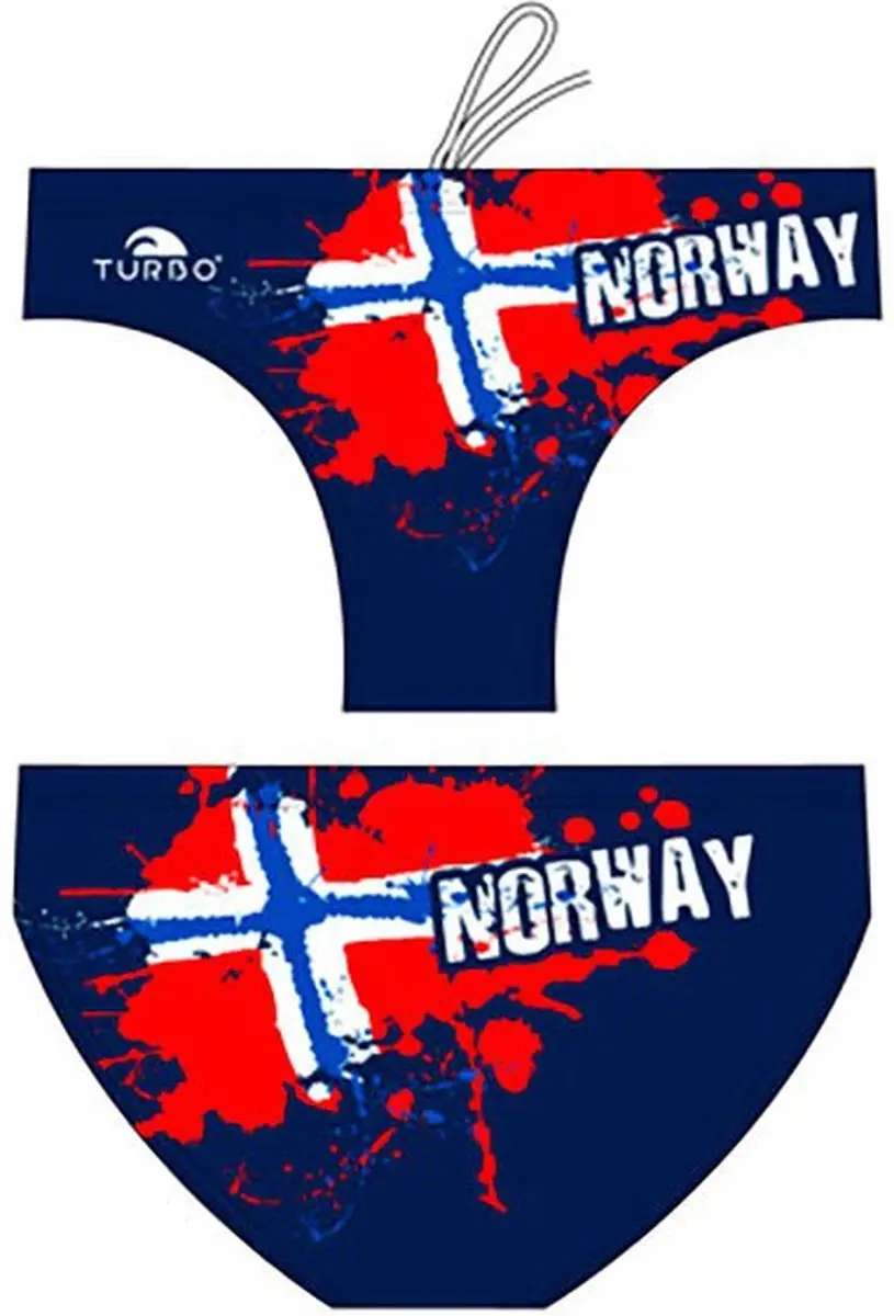 Turbo New Norway Zwemslip Blauw 4XL Man