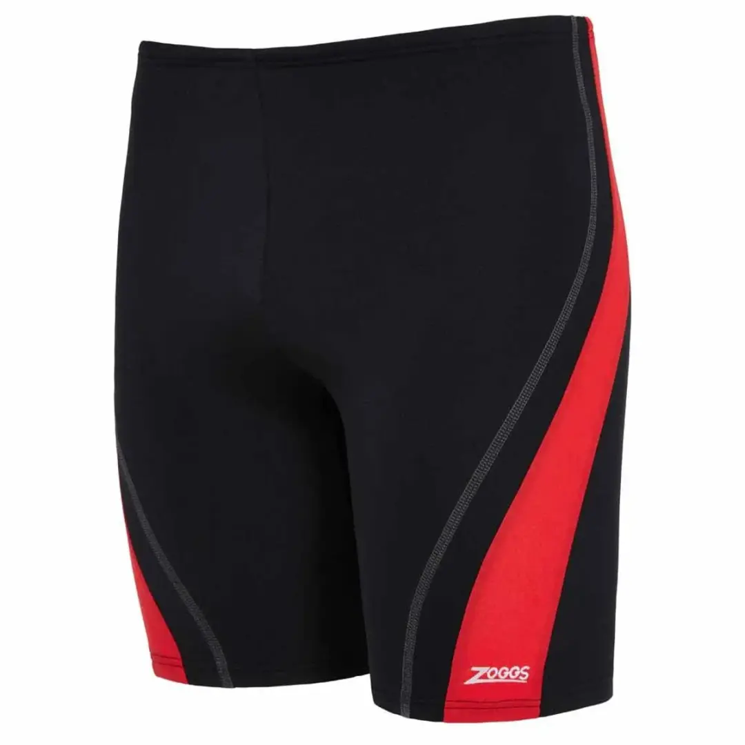 Zoggs Eaton Mid Jammer - Zwart/Rood - afbeelding 6 van 6