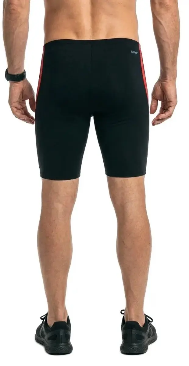 Zoggs Eaton Mid Jammer - Zwart/Rood - afbeelding 4 van 6