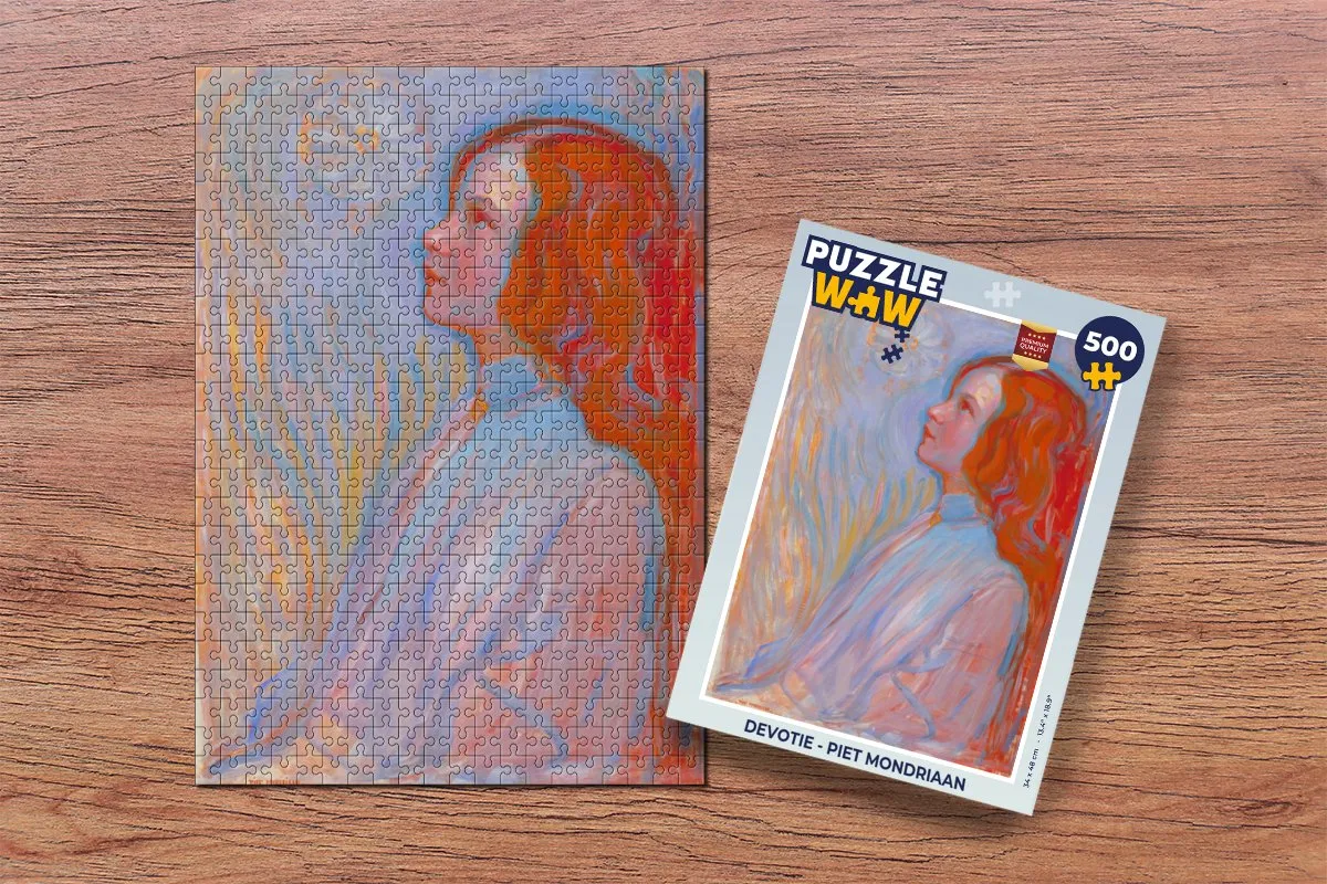 PuzzleWow Piet Mondriaan Puzzel 500 Stuks - Multicolor