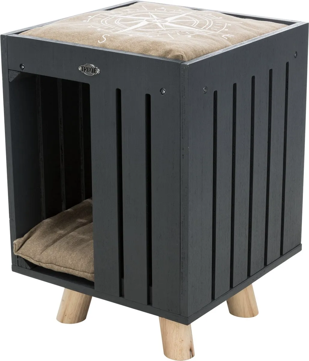 Trixie Be Nordic Kattenhuis Alva Antraciet/Zand