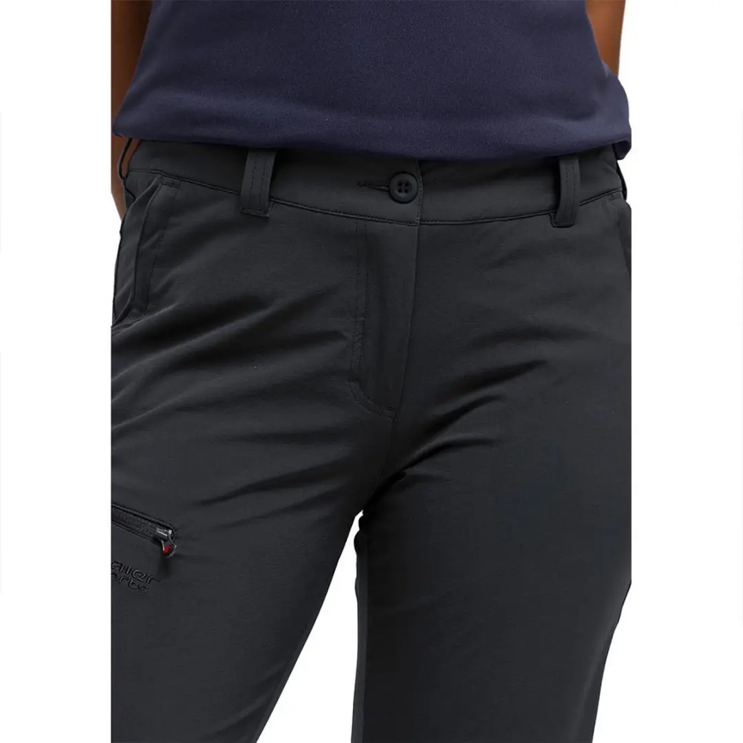 Maier Sports Inara Slim lange broek Dames zwart Maat 42-kort - afbeelding 4 van 6