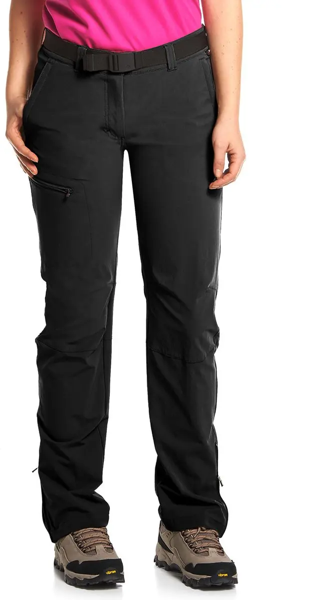 Maier Sports Inara Slim lange broek Dames zwart Maat 42-kort
