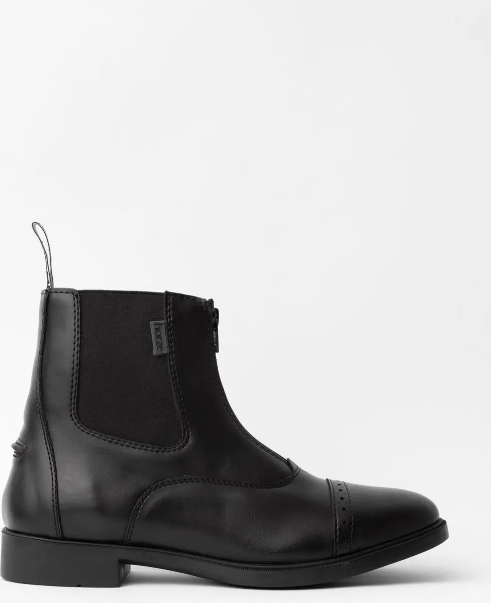 Horze Wexford jodhpurs met rits vooraan, dames, Black, 38 - afbeelding 2 van 6