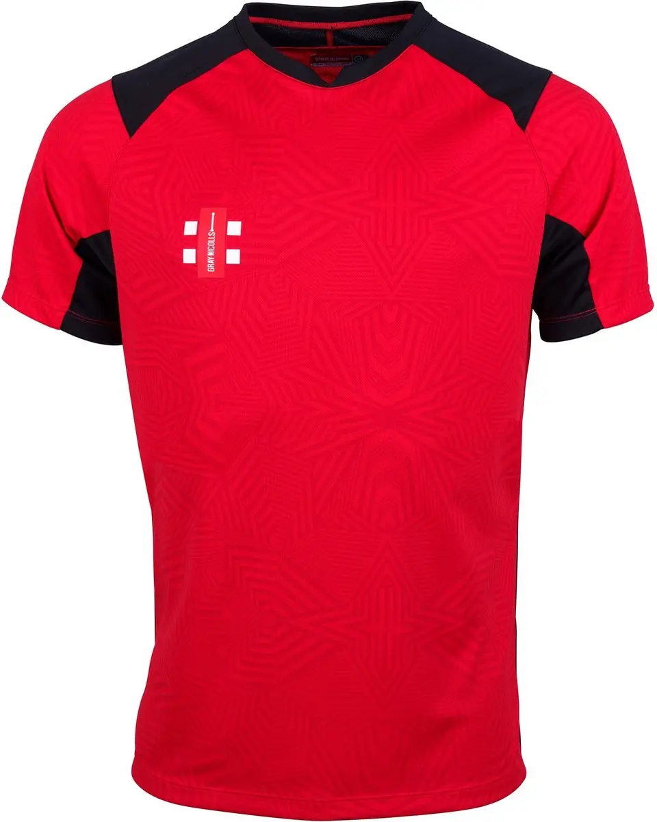 Gray-Nicolls Cricket SHIRT PRO T20 S/S RD/BK S Small